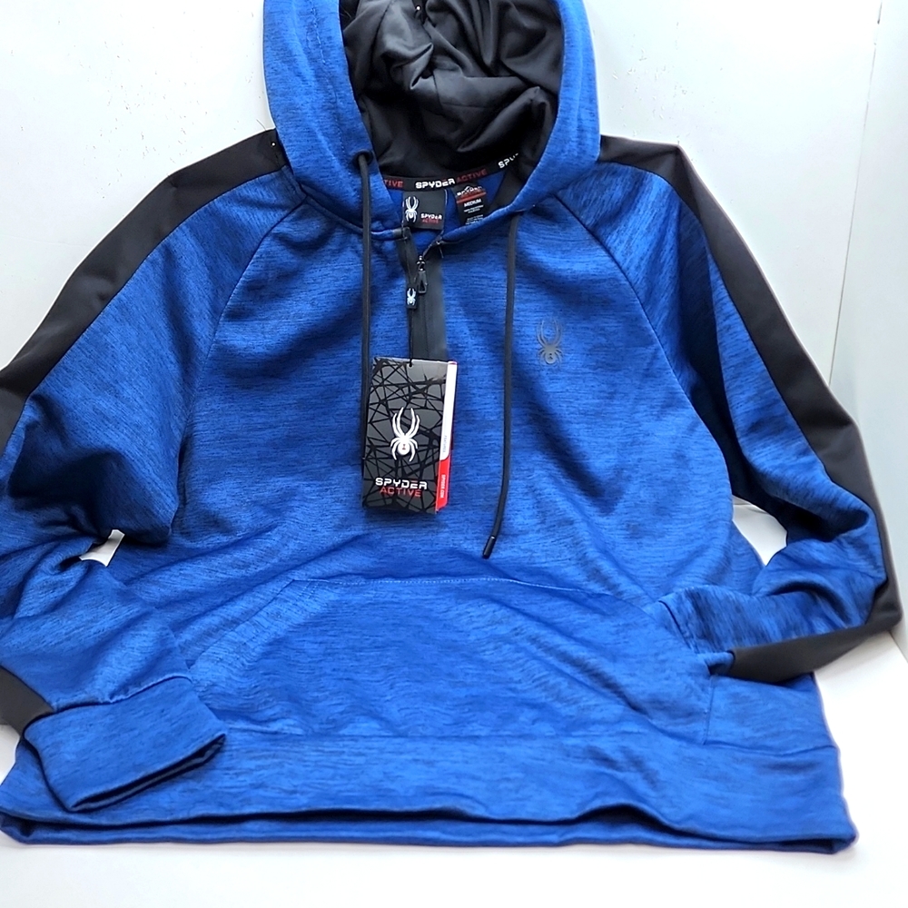 SPYDER ACTIVE WEAR WITH HOODIE SWEAT SHIRT WITH ZIPPER